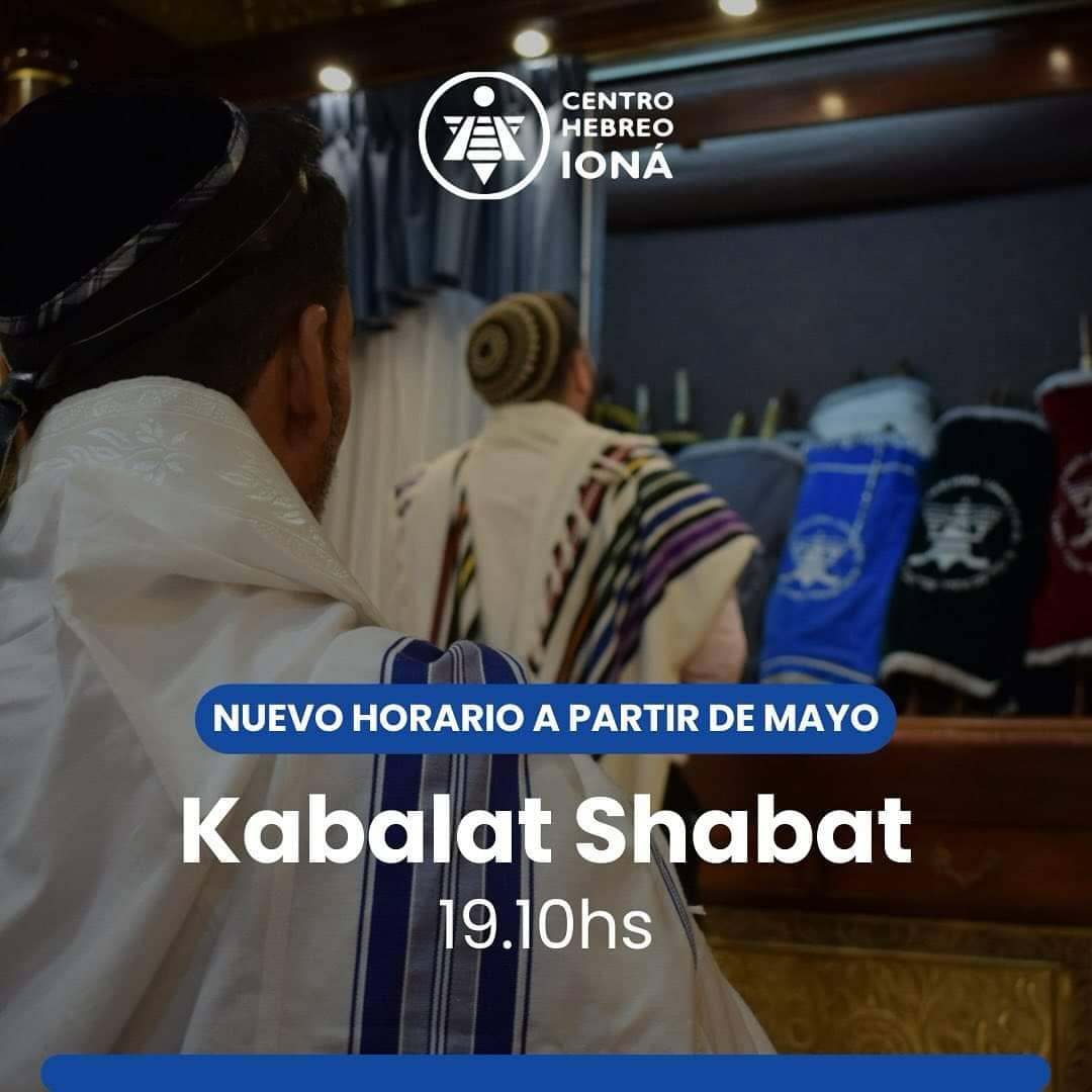 Nuevo Horario para recibir al Shabat en Comunidad